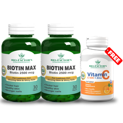 2 Biotin Max + 1 Vitamin C