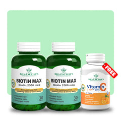 2 Biotin Max + 1 Vitamin C